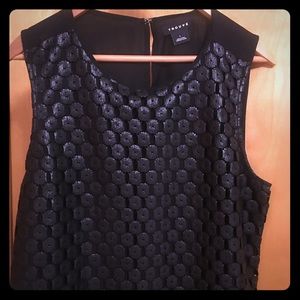 ⬇️ Trouve BLACK Dressy Casual Floral Blouse Sz LG